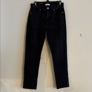 LOFT Black Denim The Girlfriend Jeans - Classic Black Size 26 / 2